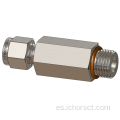 Ajuste de tubo SS304 para conector de mamparo npt